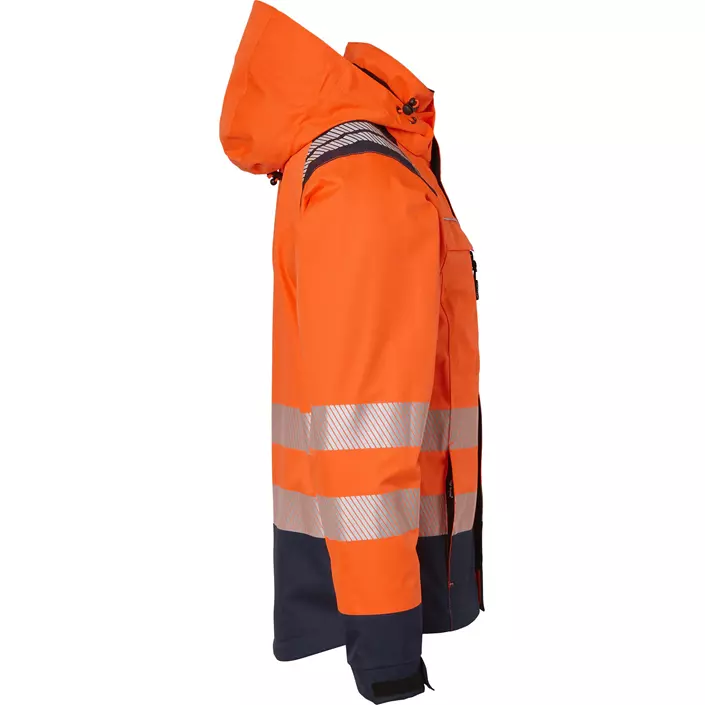 Top Swede shell jacket 130, Hi-Vis Orange/Navy, large image number 2