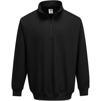 Portwest Sorrento half zip sweatshirt, Black