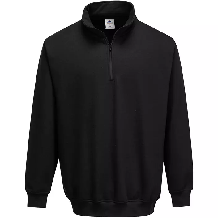 Portwest Sorrento half zip sweatshirt, Black, large image number 0