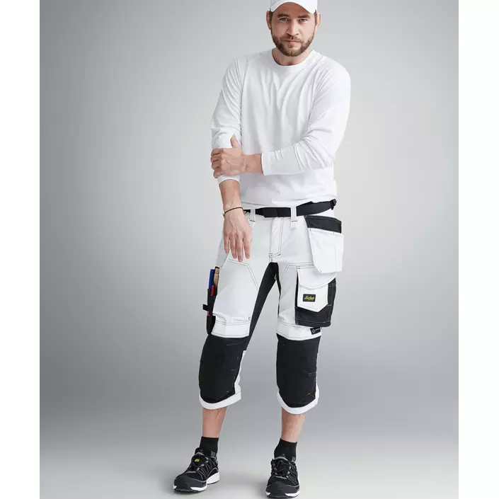 Snickers AllroundWork craftsman knee pants 6142, White/Black, large image number 1