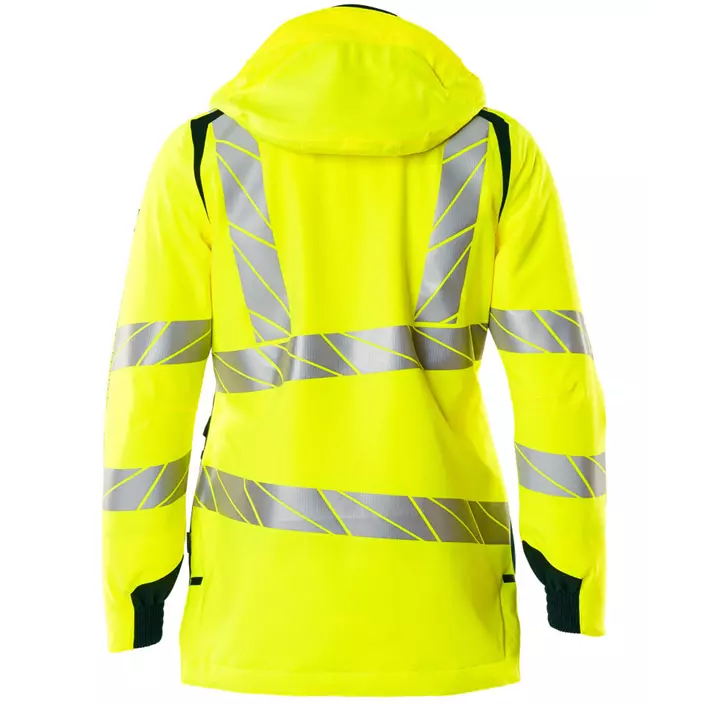 Mascot Accelerate Safe women's winter jacket, Hi-Vis Yellow/Dark Marine, large image number 1