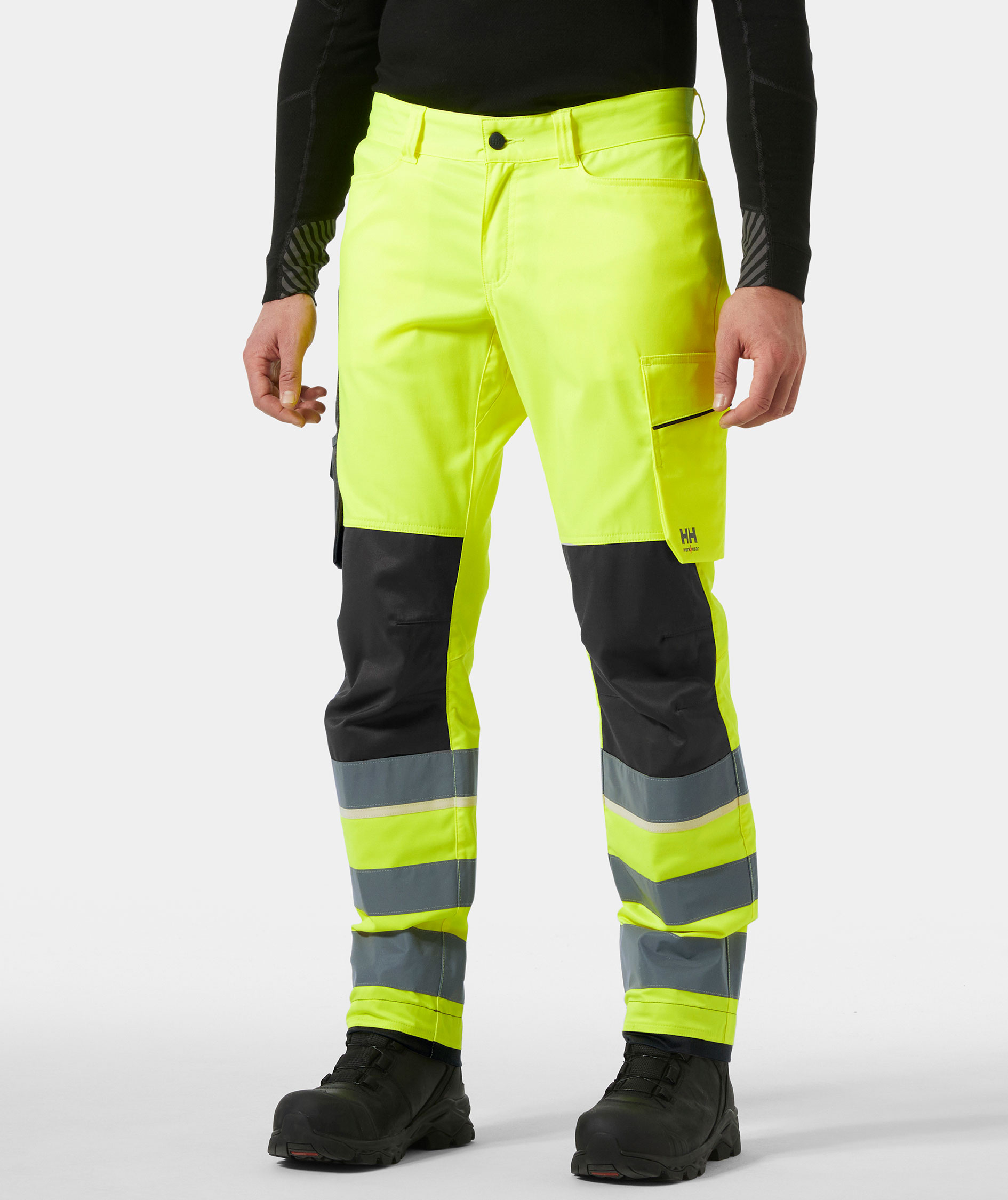 Helly Hansen UC-ME work trousers, Hi-vis yellow/Ebony, large image number 1