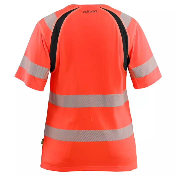 Blåkläder T-shirt dam, Varsel röd/svart, large image number 2