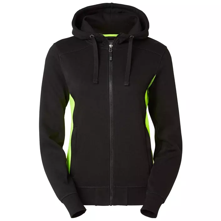 South West Ava dame hoodie, Svart/Gul, large image number 0