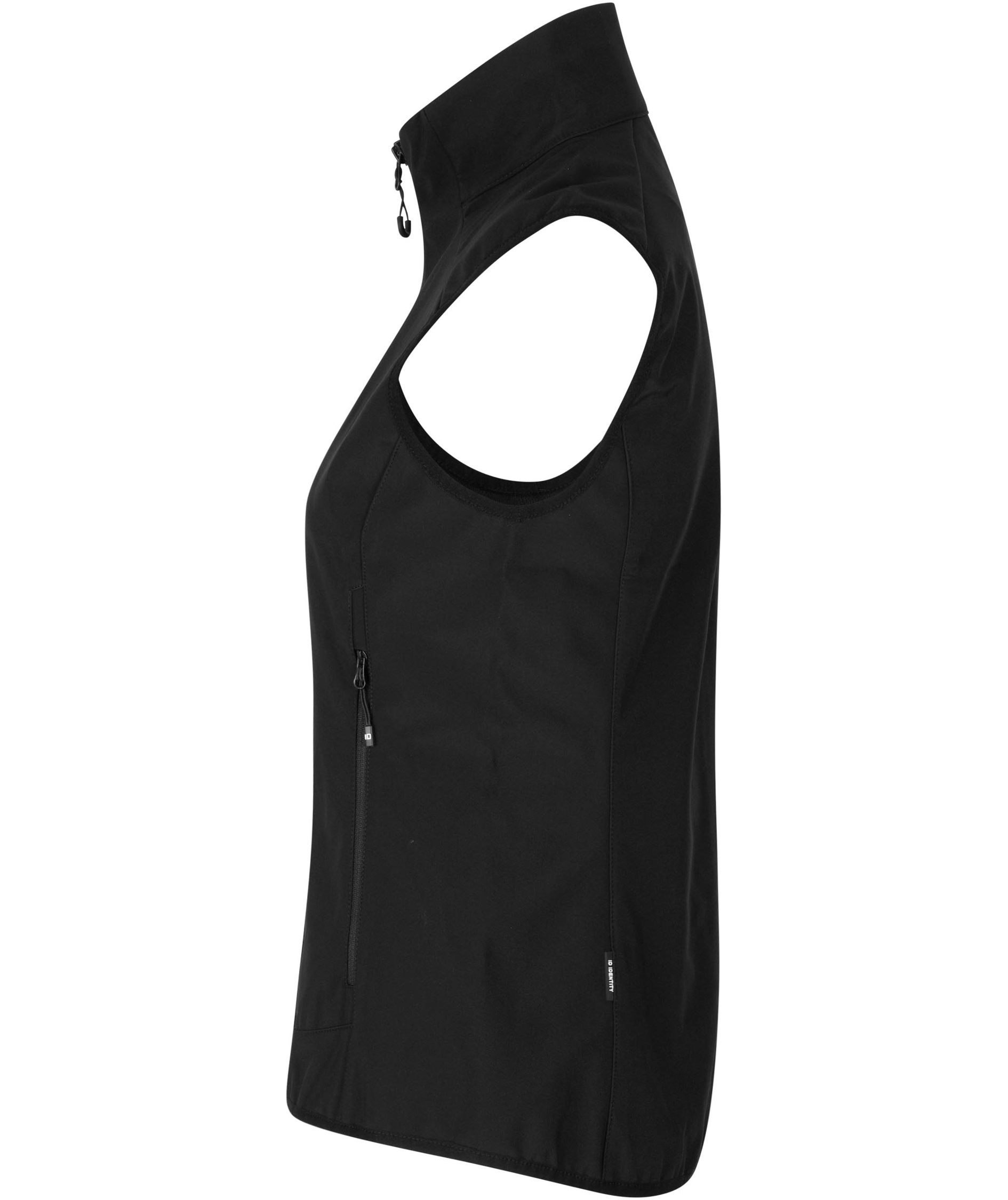 ID functional women's softshell vest, Black, large image number 2