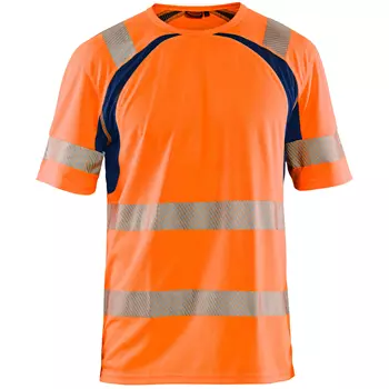 Blåkläder UV T-Shirt, Hi-vis Orange/Marine