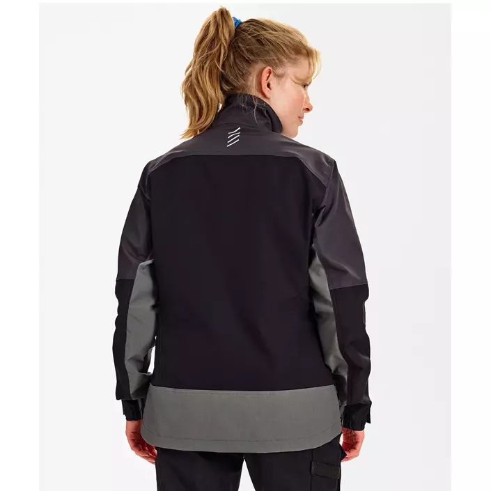 Engel Entire dame arbejdsjakke, Black/Anthracite Grey, large image number 4