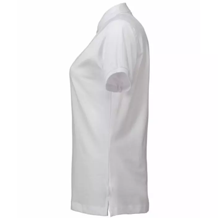 ID Pique Polo T-skjorte dame med stretch, Hvit, large image number 2