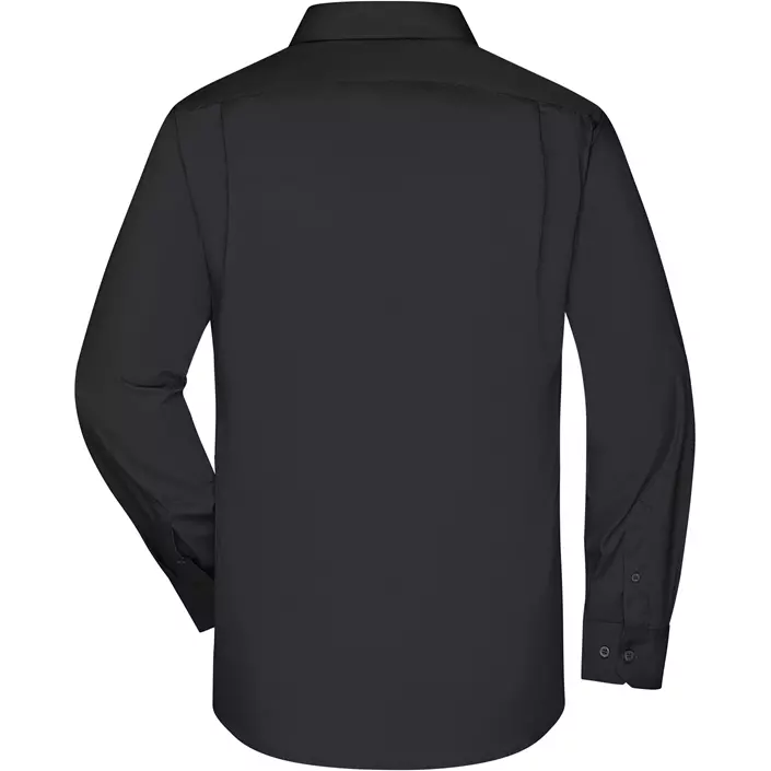 James & Nicholson modern fit skjorte, Sort, large image number 1