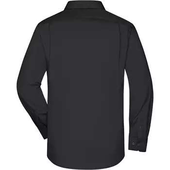 James & Nicholson modern fit skjorte, Sort