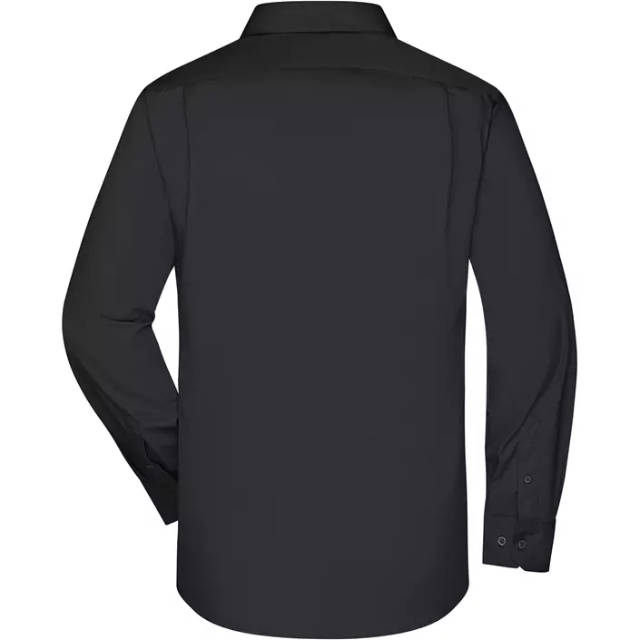 James & Nicholson modern fit skjorte, Sort, large image number 1