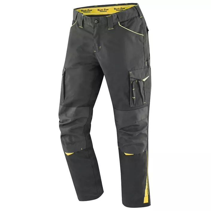 Uncle Sam work trousers, Black/Yellow, large image number 0