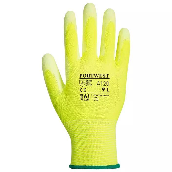 Portwest A120 work gloves, Yellow, large image number 1