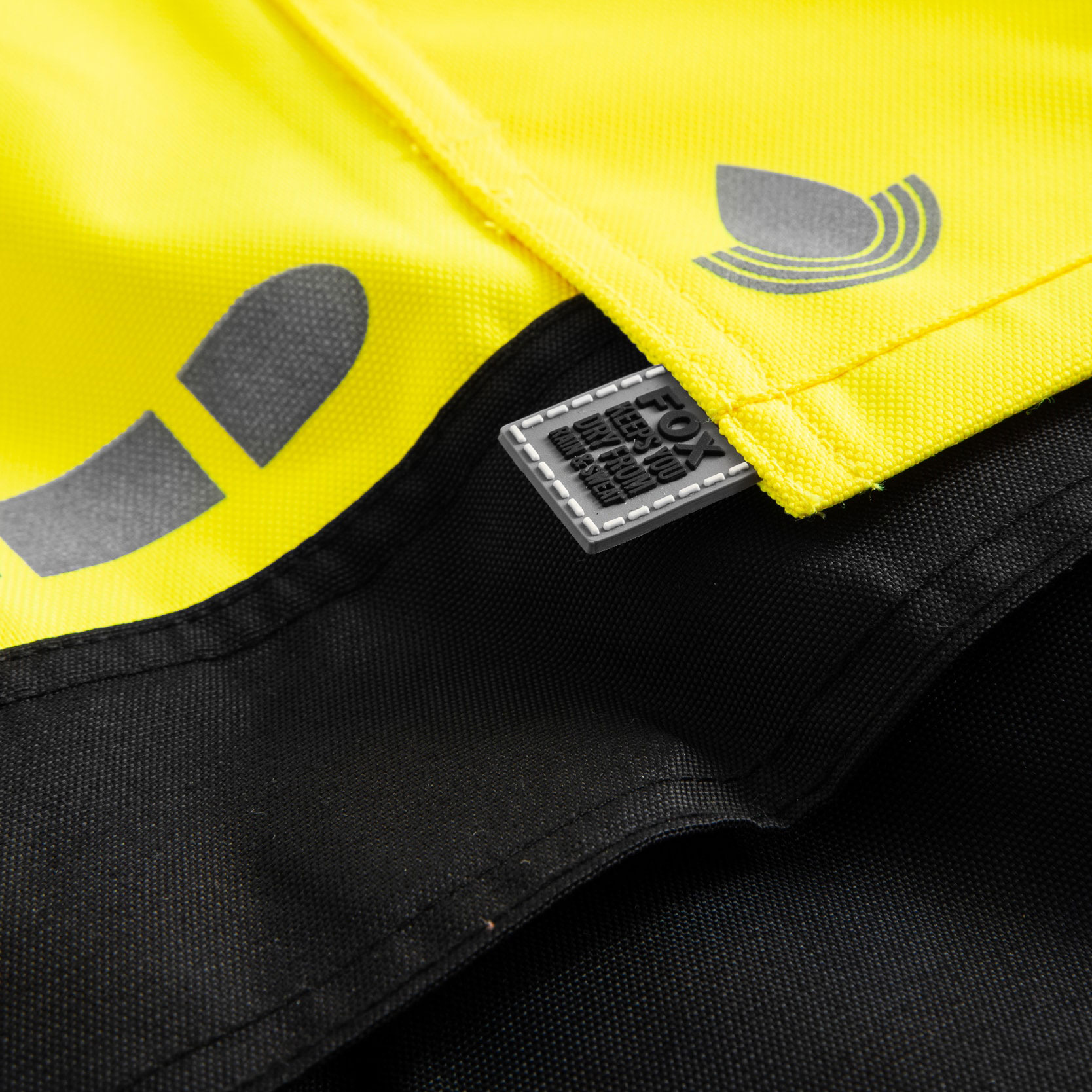 Lyngsoe hantverksregnbyxa, Varsel Gul/Svart, large image number 3