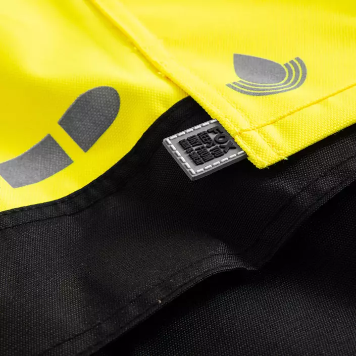 Lyngsøe håndværkerregnbukser, Hi-vis Gul/Sort, large image number 3
