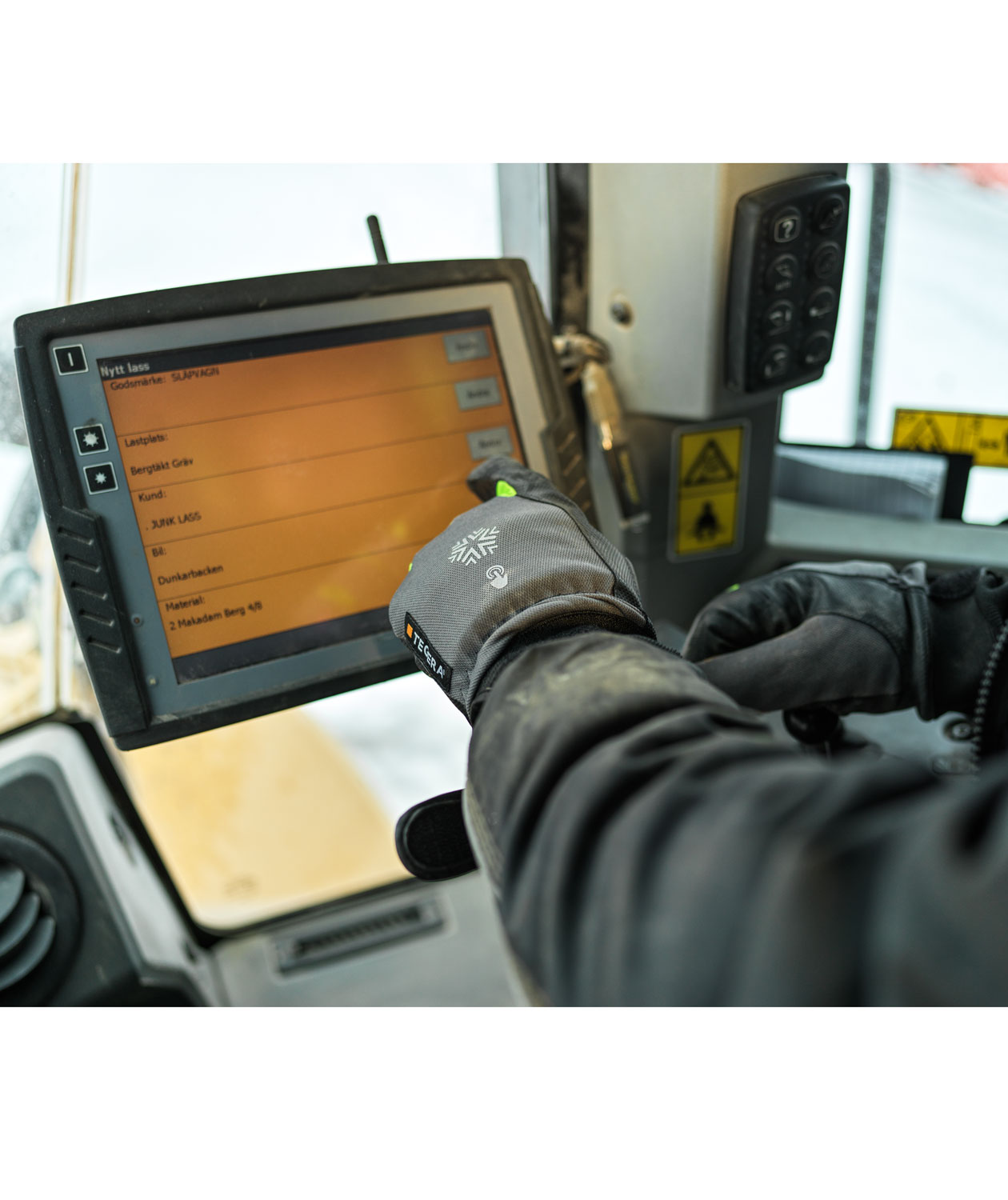 Tegera 577 wintergloves with cut resistance Cut C, Black/Grey, large image number 3