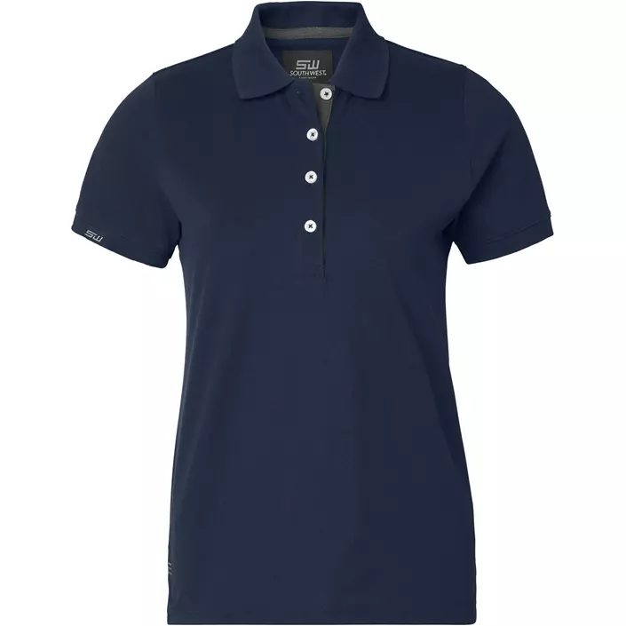 South West Wera women's polo shirt, Navy/Grey, large image number 0