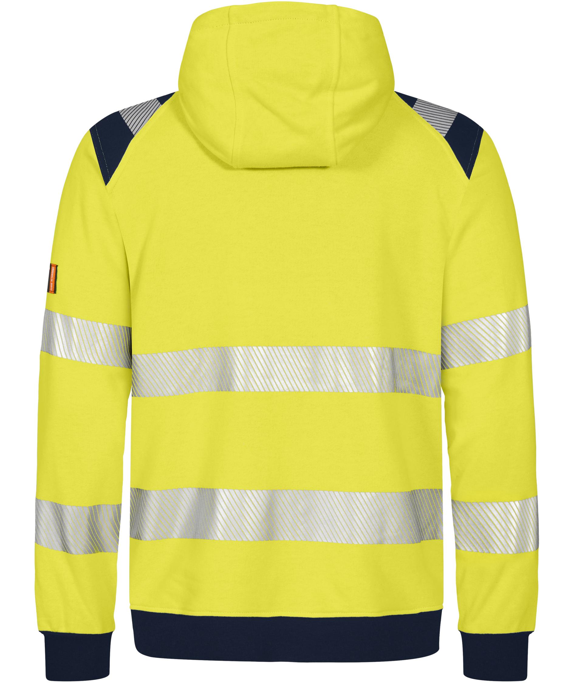 Tranemo FR sweat jacket, Hi-Vis yellow/marine, large image number 1