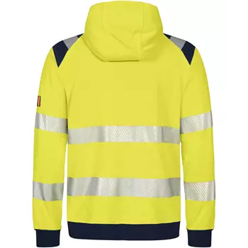 Tranemo FR sweat jacket, Hi-Vis yellow/marine