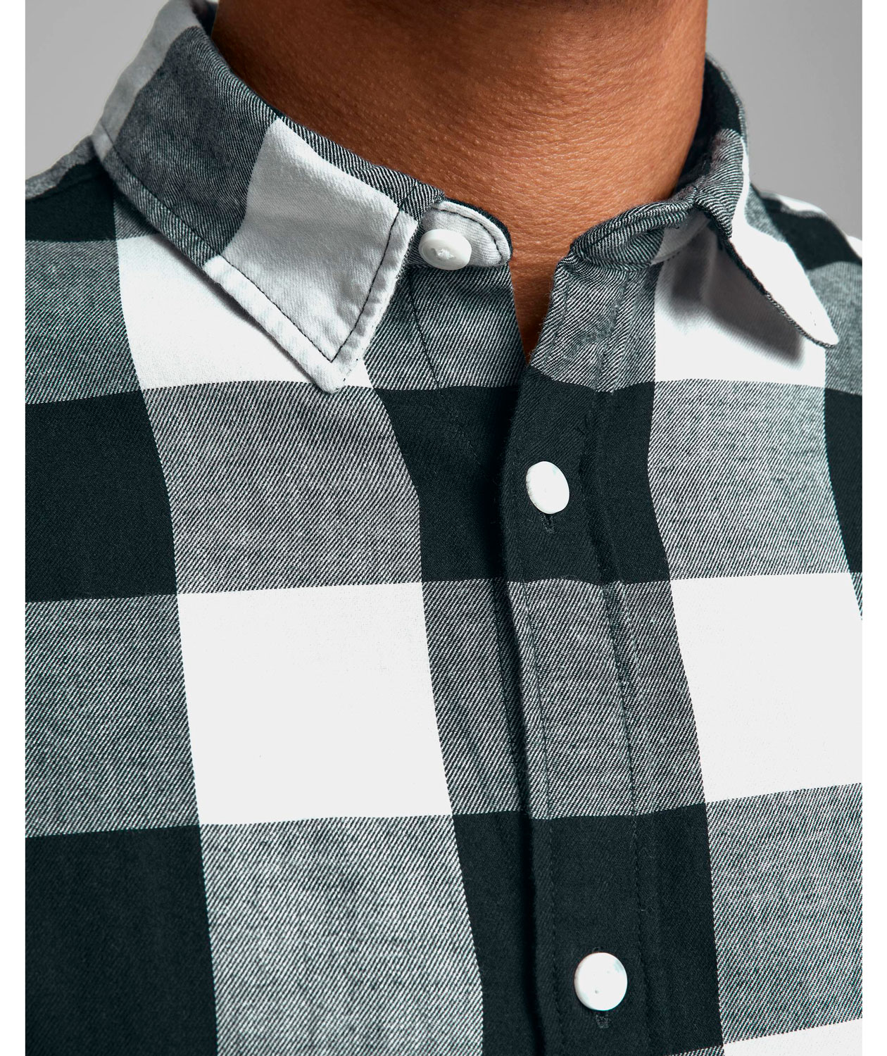 Jack & Jones JJEGINGHAM Slim fit lumberjack shirt, Whisper White, large image number 3