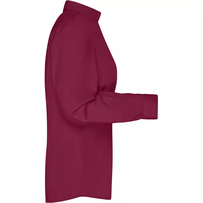 James & Nicholson modern fit women's shirt, Burgundy, large image number 2