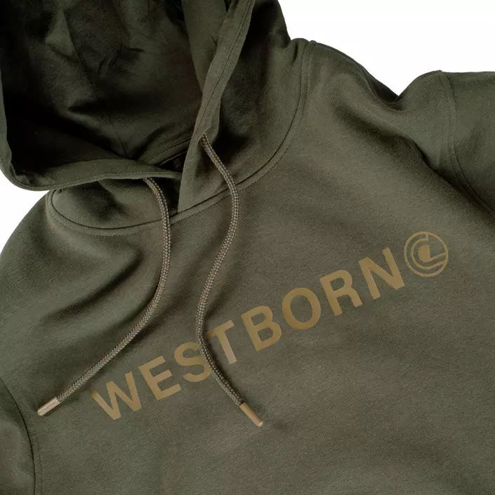 Westborn Logo hettegenser, Dark Olive, large image number 3