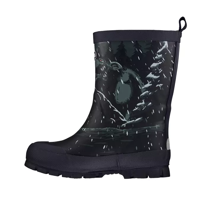 Viking Jolly Thermo Print rubber boots, Navy/Dark grey, large image number 1