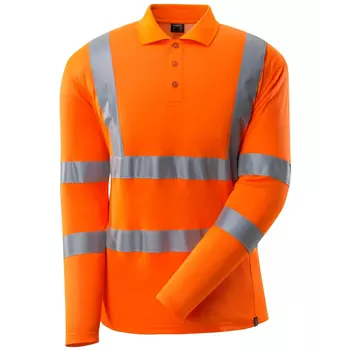 Mascot Safe Classic langermet polo T-skjorte, Hi-vis Orange