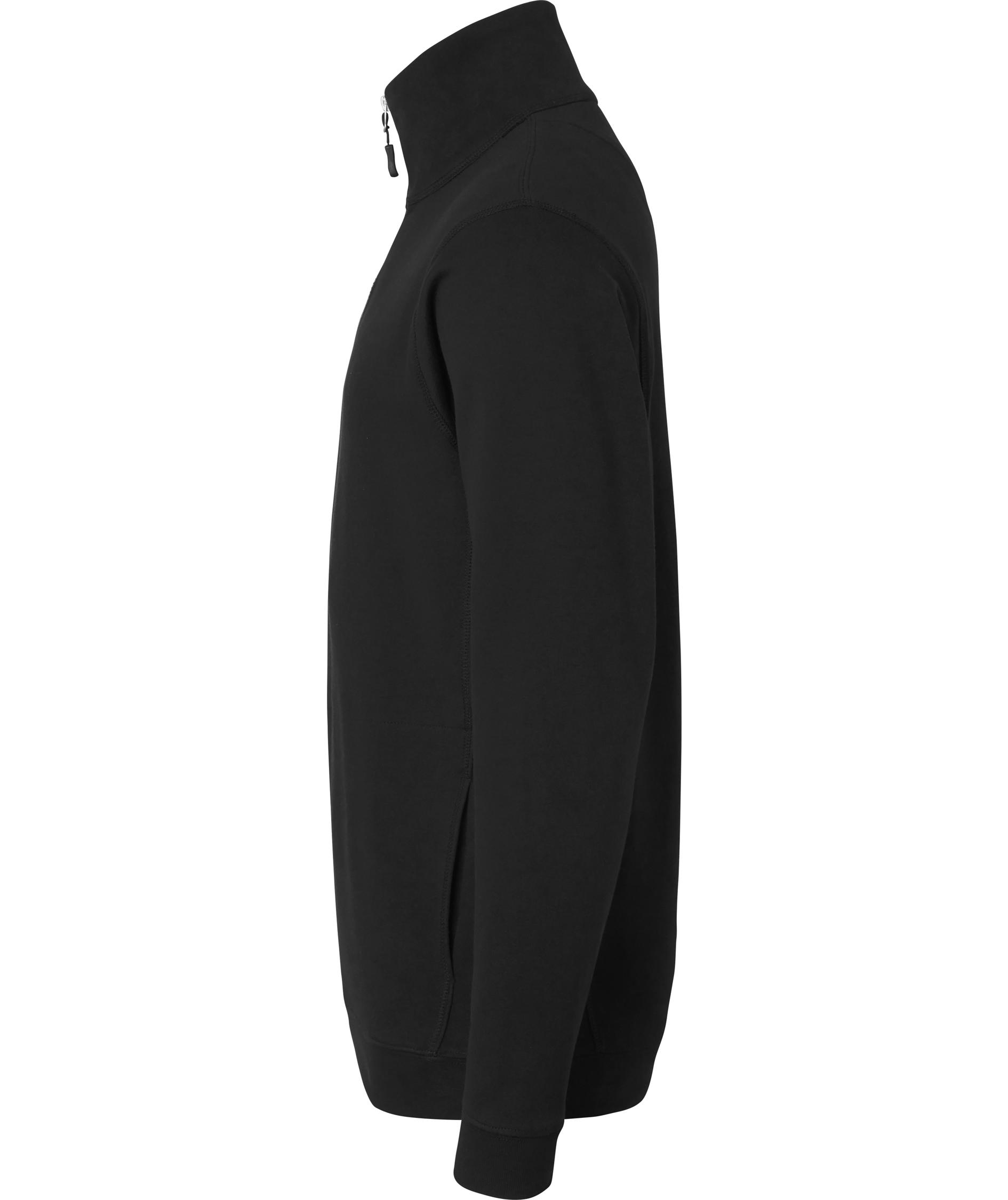 Top Swede sweatshirt with short zipper 0102, Black, large image number 3