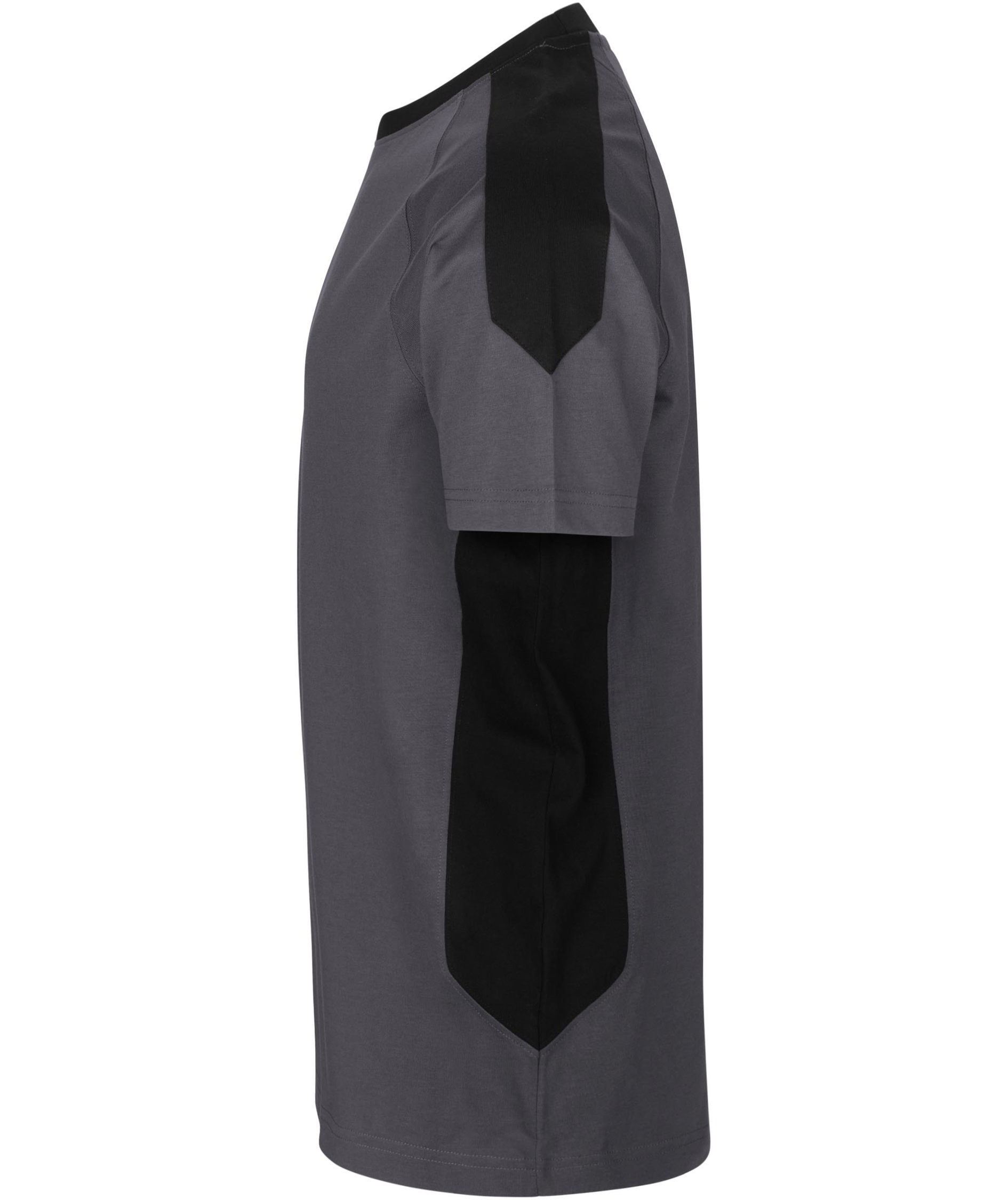 ID Pro Wear Kontrastfarben T-Shirt, Silver Grey, large image number 2