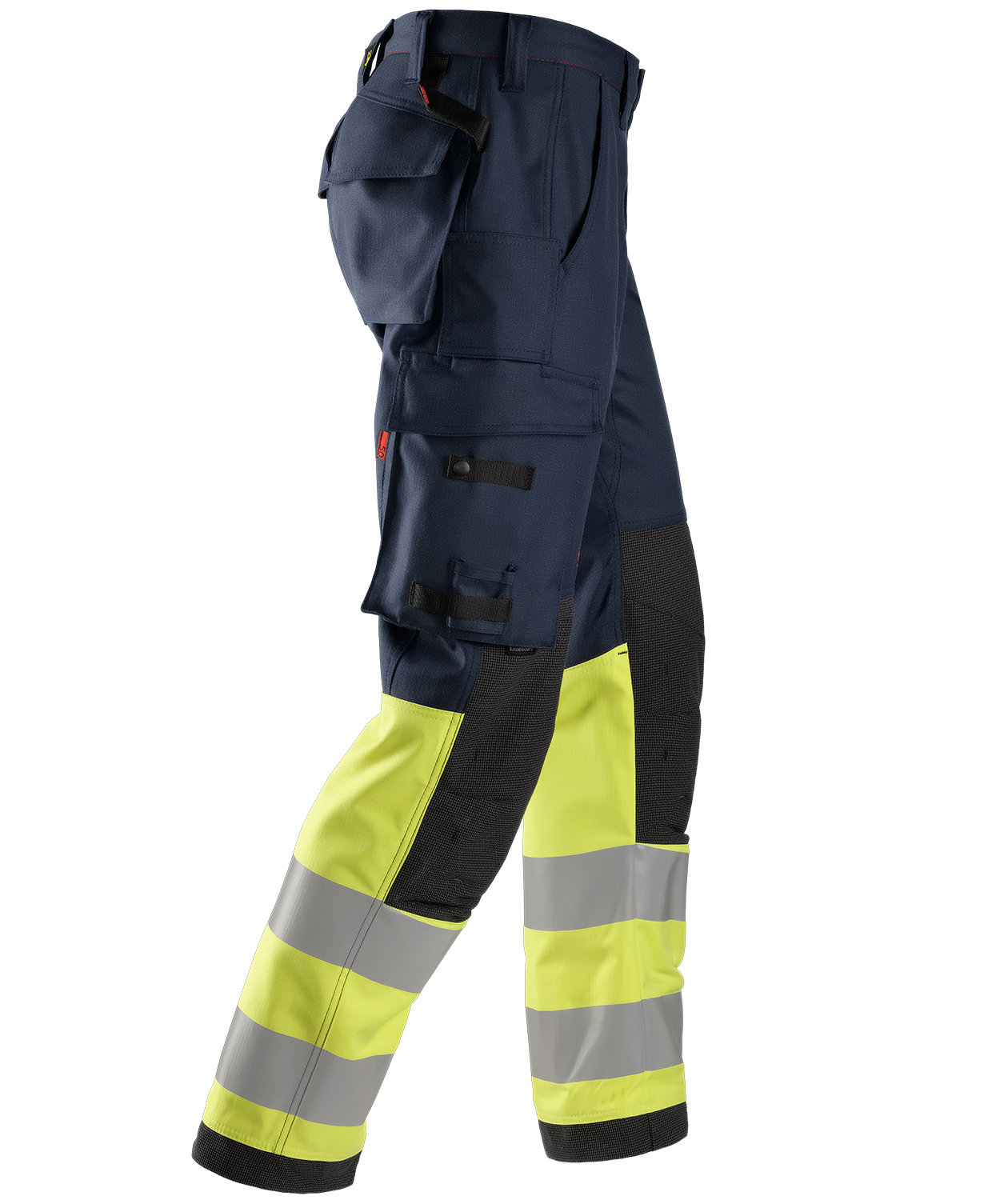 Snickers ProtecWork Arbeitshose, Marine/Hi-Vis gelb, large image number 2