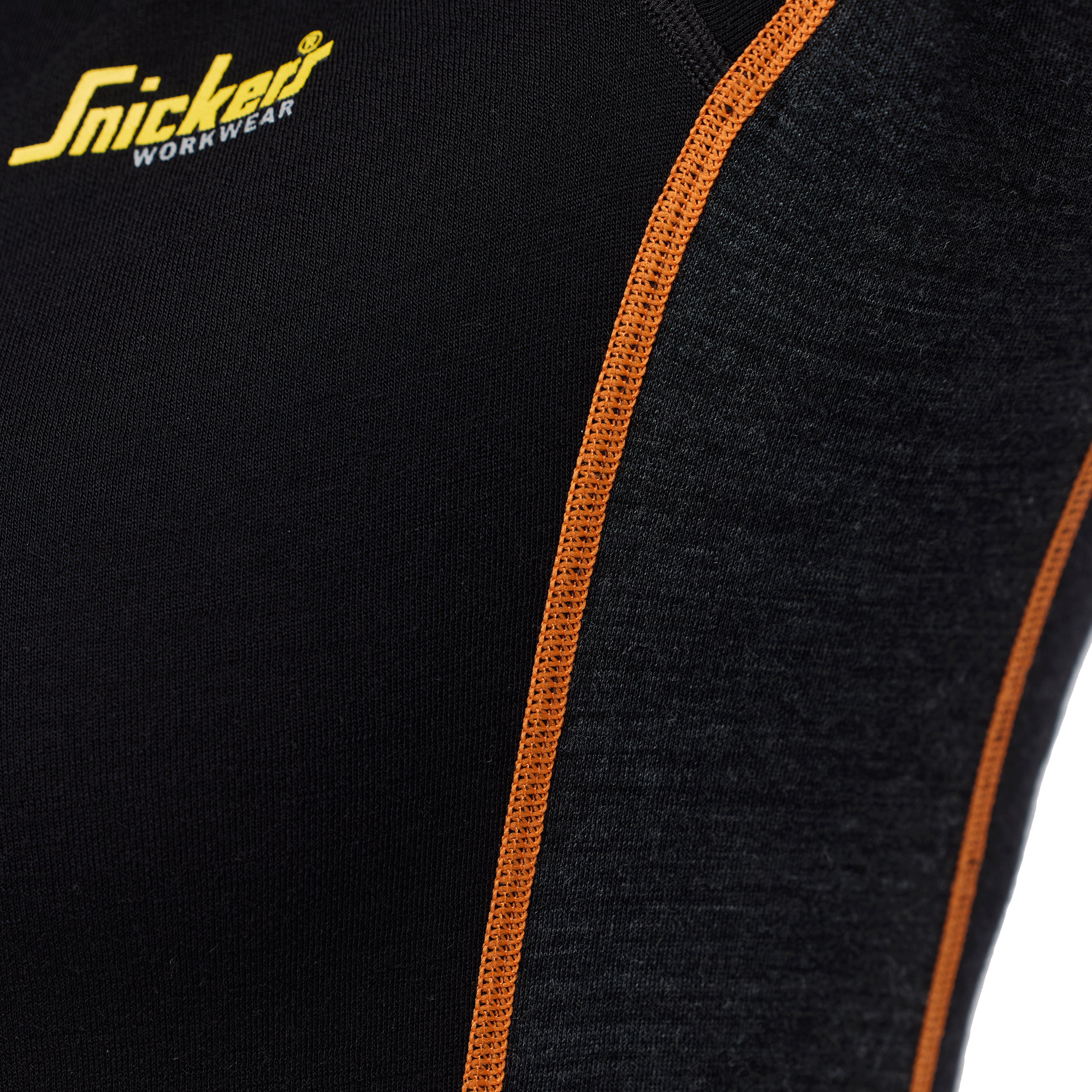 Snickers women's thermal crewneck with merino wool 9470, Black/Anthracite Melange, large image number 8