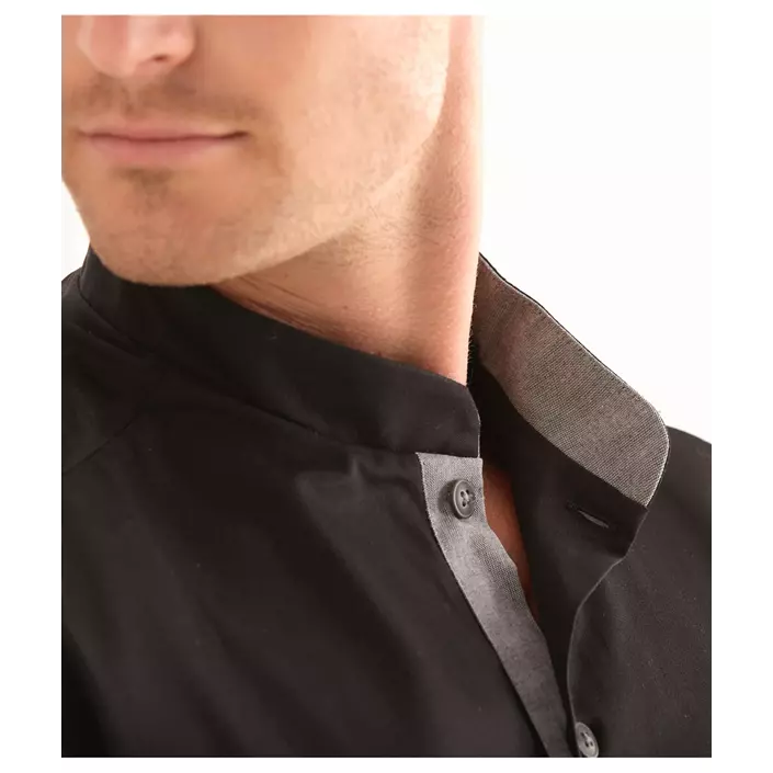 Kentaur modern fit kokkeskjorte/serveringsskjorte, Sort, large image number 2
