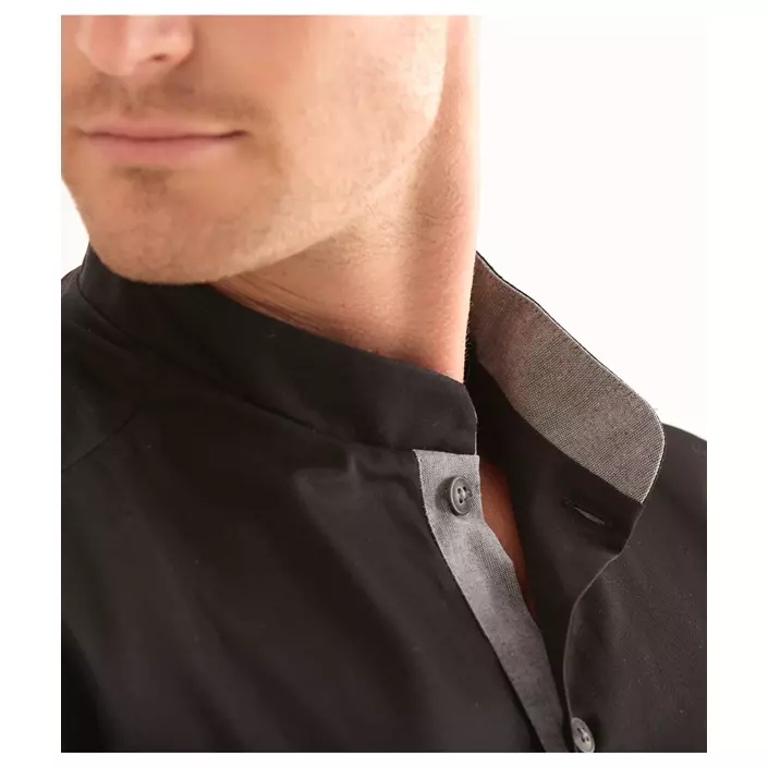 Kentaur modern fit chefs shirt/server shirt, Black, large image number 2