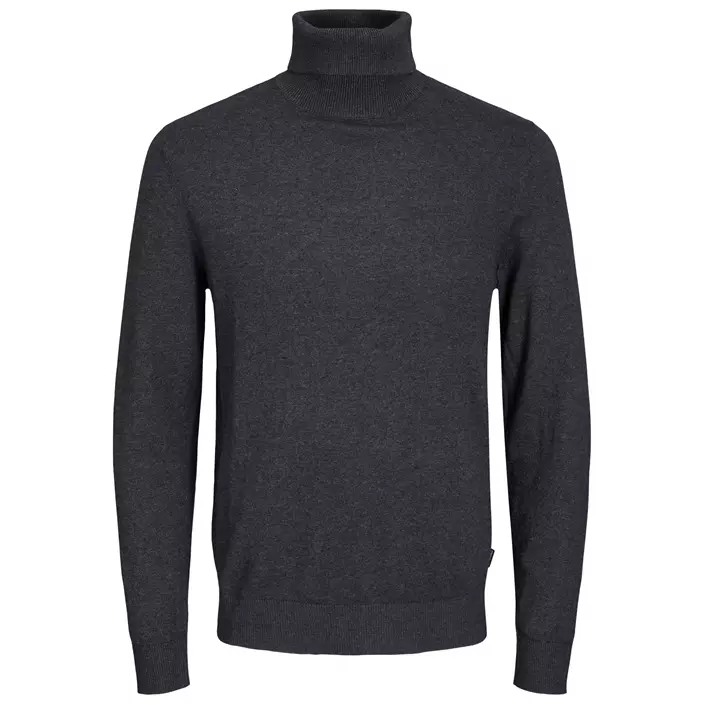 Jack & Jones JJEEMIL stickad polotröja, Dark Grey Melange, large image number 0