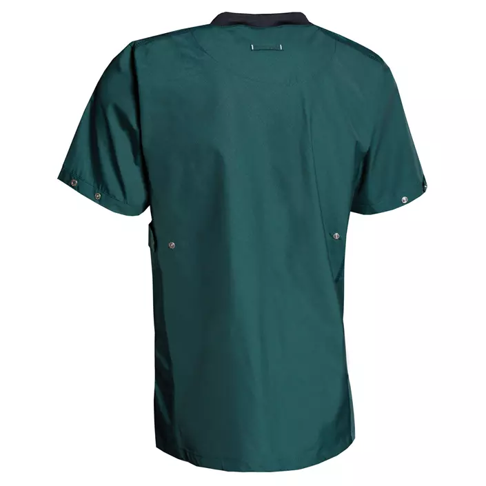 Nybo Workwear Sporty kortermet skjorte, Mørkegrønn, large image number 1