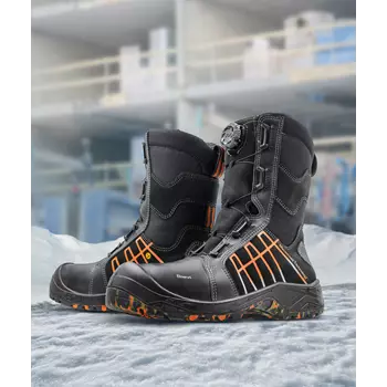 Sievi MGuard RollerW XL winter safety boots S3 HRO, Black/Orange
