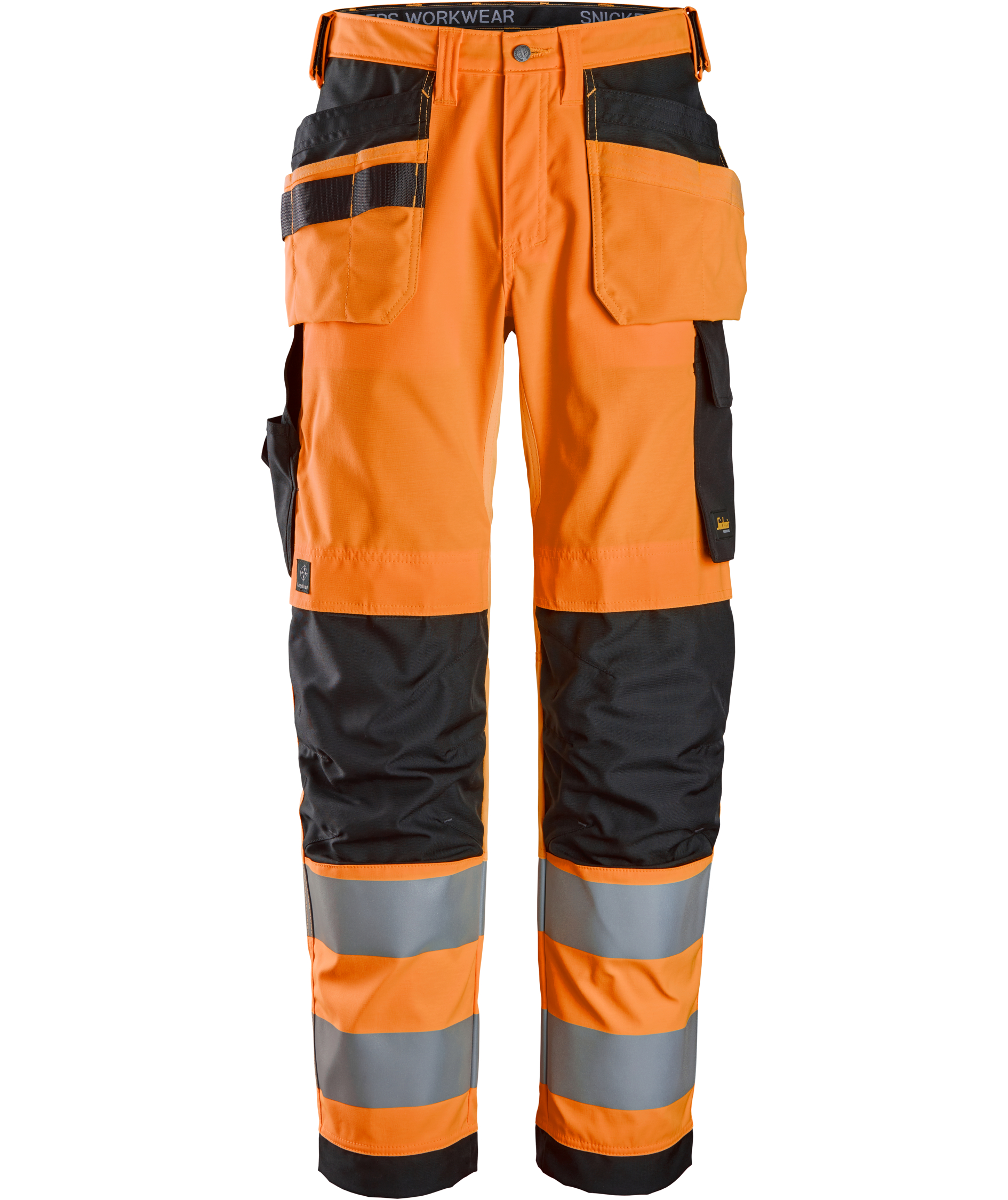 Snickers craftsman trousers 6238, Hi-Vis Orange/Black, Hi-Vis Orange/Black, swatch