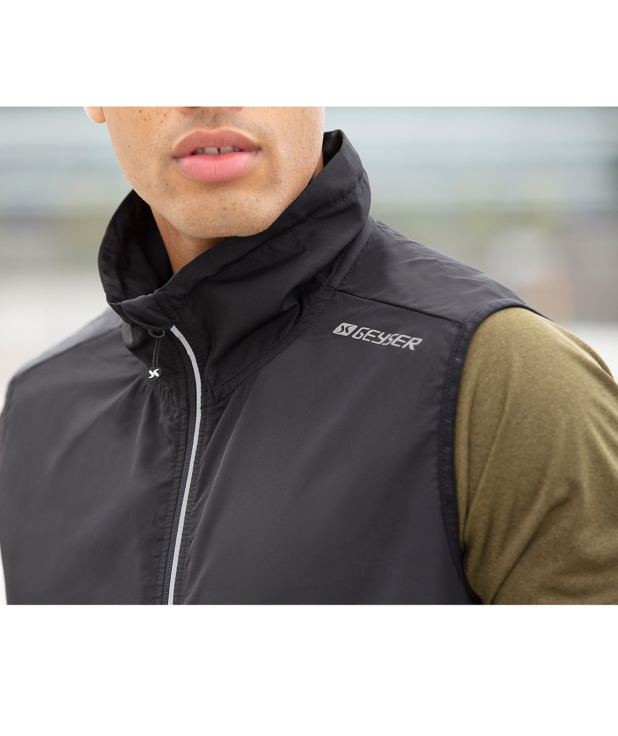 GEYSER lightweight tr&auml;nings / cykelv&auml;st, Svart, large image number 3