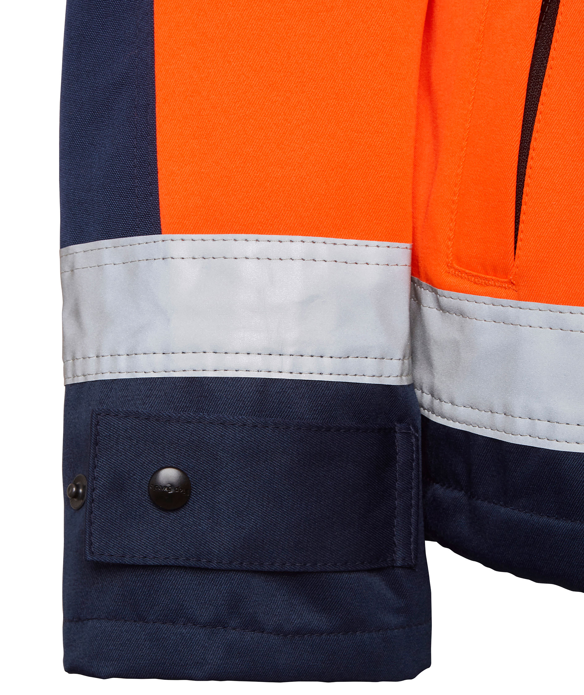 Top Swede arbetsjacka 3816, Varsel Orange/Navy, large image number 4