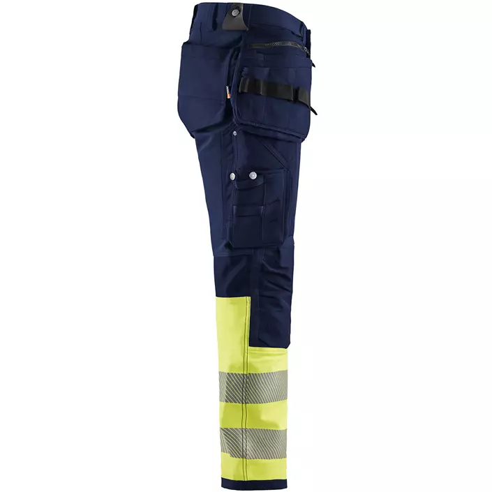 Blåkläder håndverksbukse full stretch, Marine/Hi-Vis gul, large image number 3