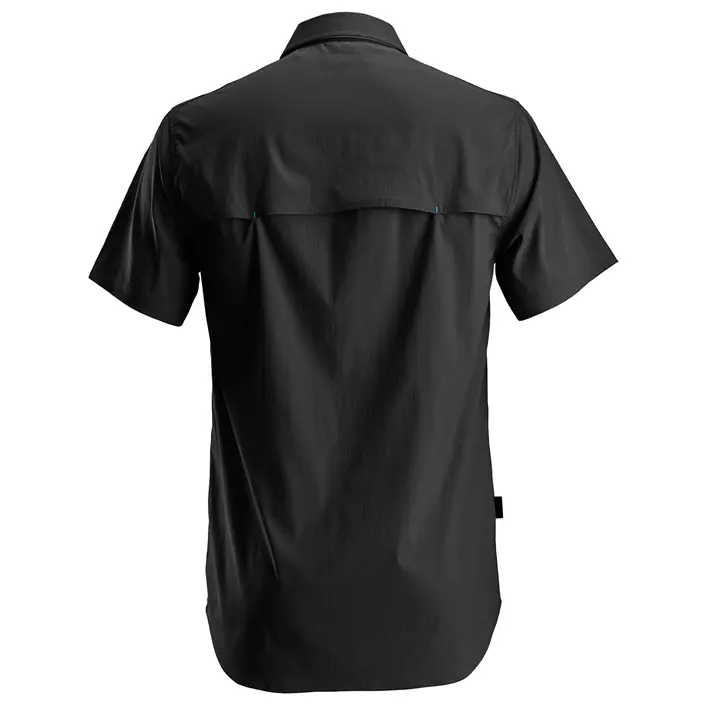 Snickers LiteWork kortärmad skjorta 8520, Svart, large image number 1