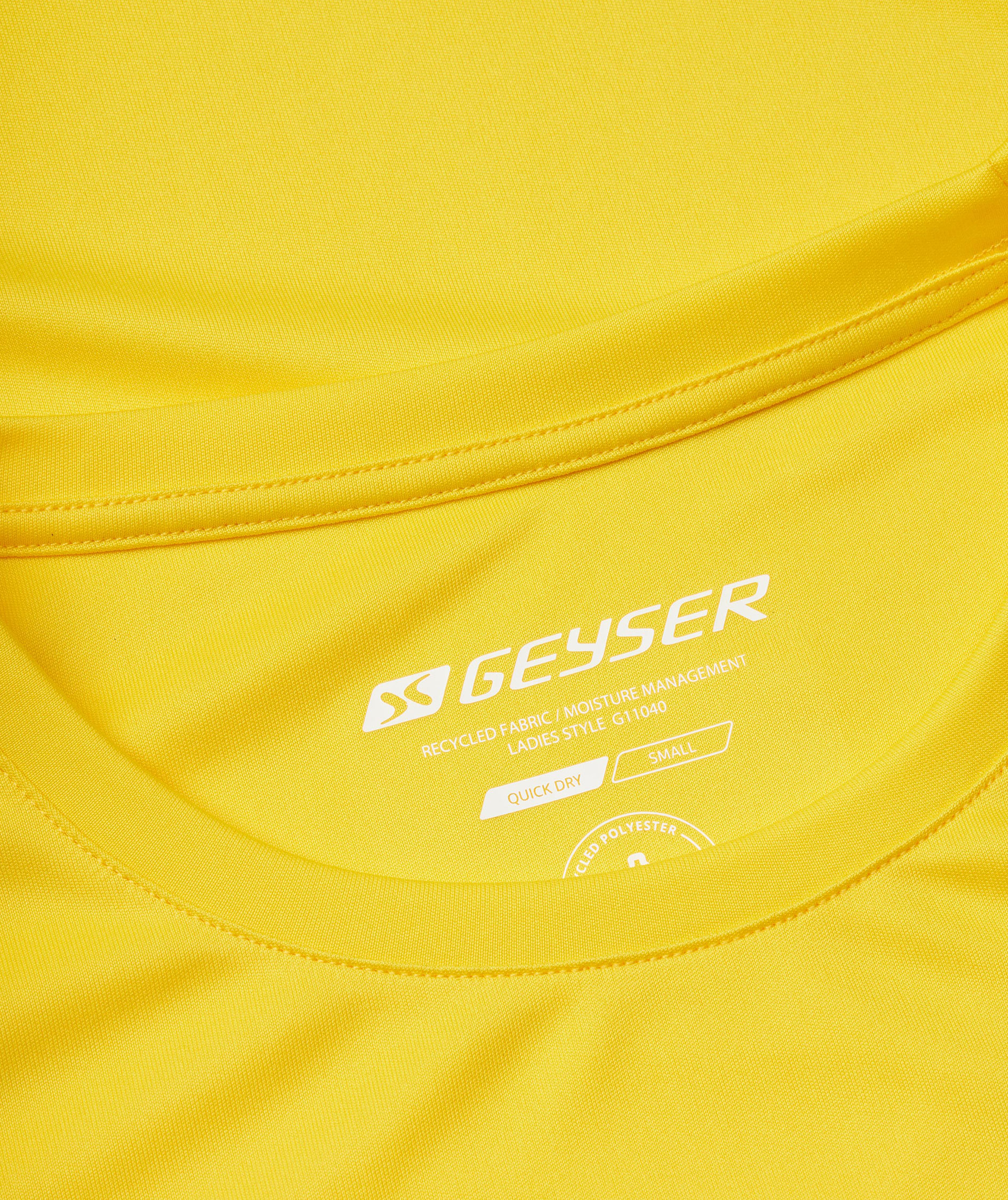 GEYSER&nbsp;Essential women's interlock T-shirt, Yellow, large image number 3