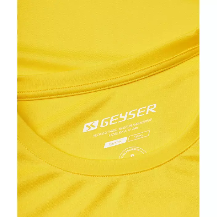 GEYSER Essential interlock dame T-skjorte, Gul, large image number 3