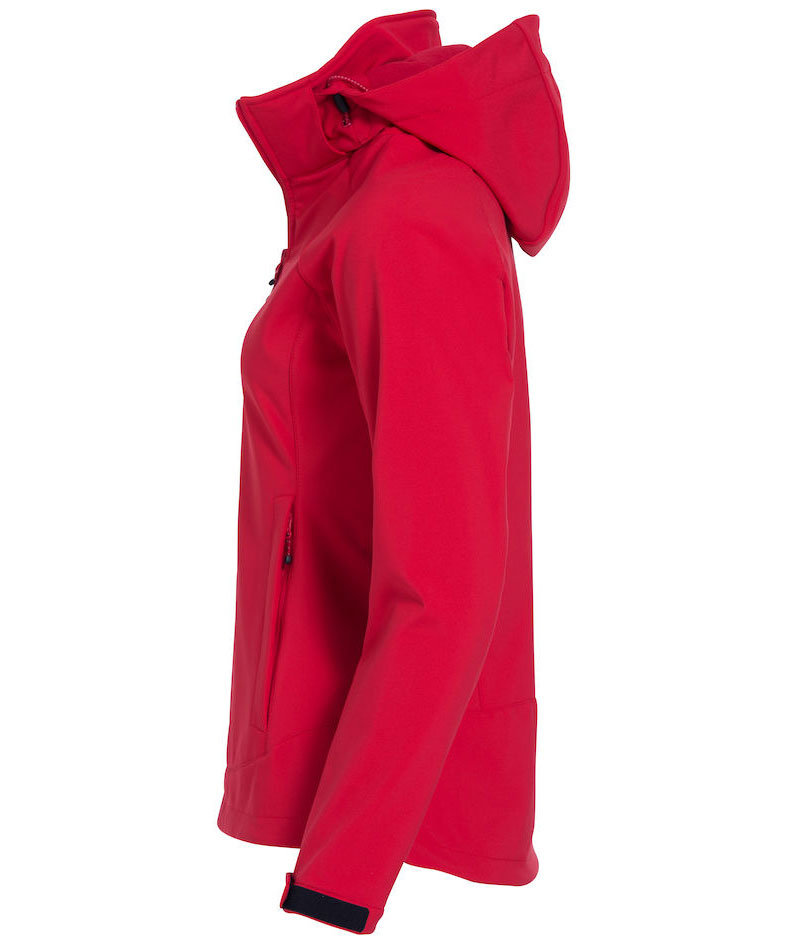 Clique Milford women's softshell jacket, Red, large image number 2