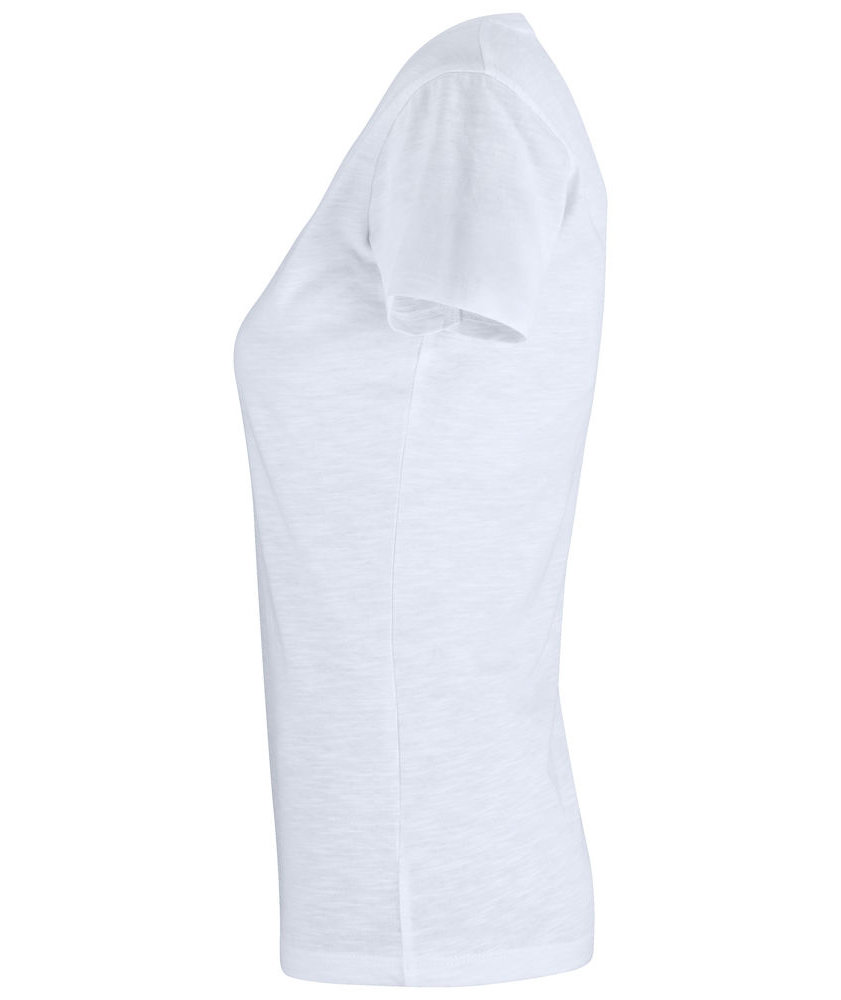 Clique Slub women's T-shirt, White, large image number 3