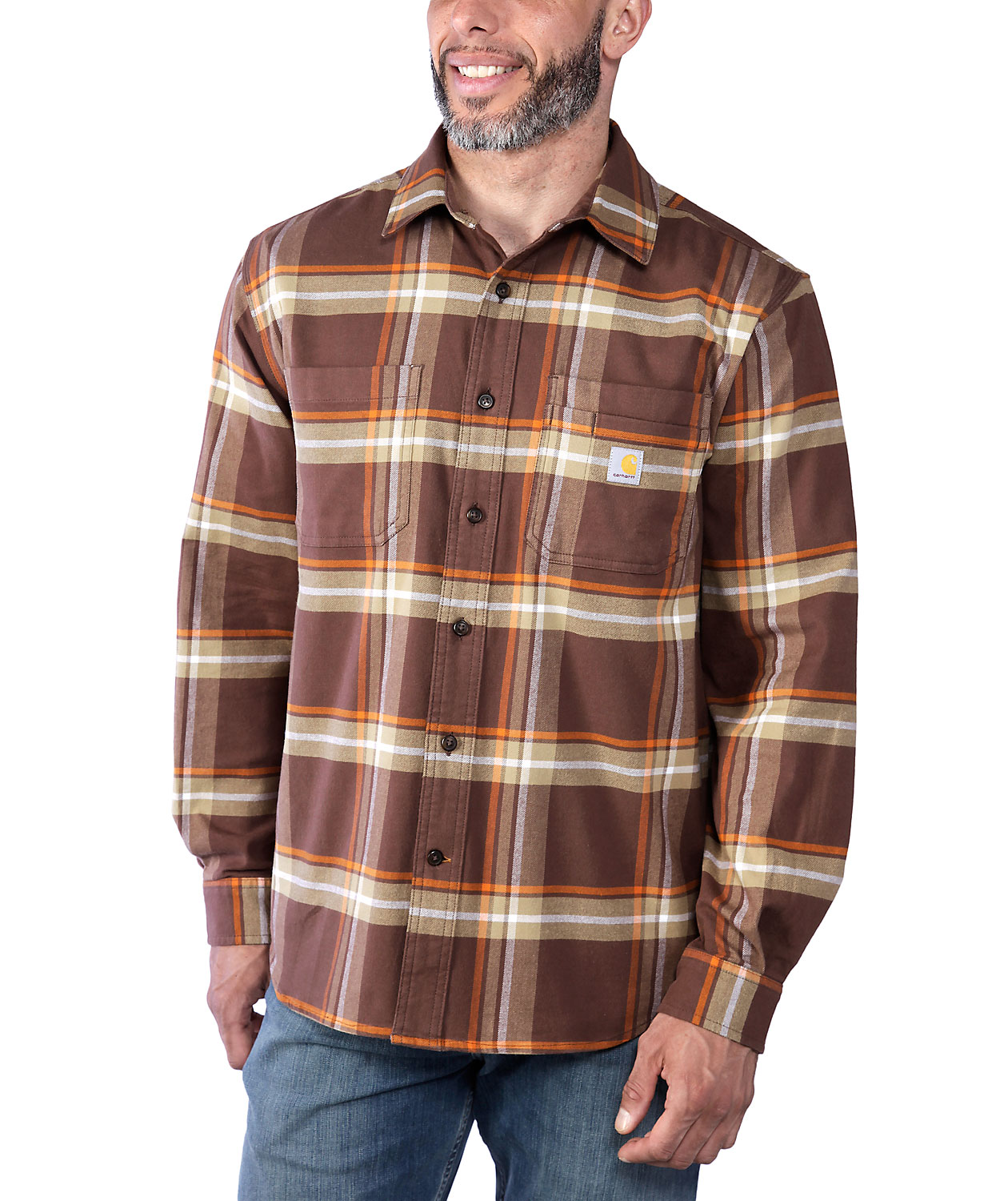 Carhartt Midweight flanellskjorta, Chestnut