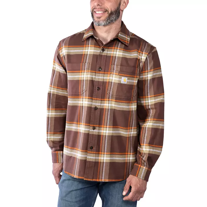 Carhartt  Midweight flannelskjorte, Chestnut, large image number 1