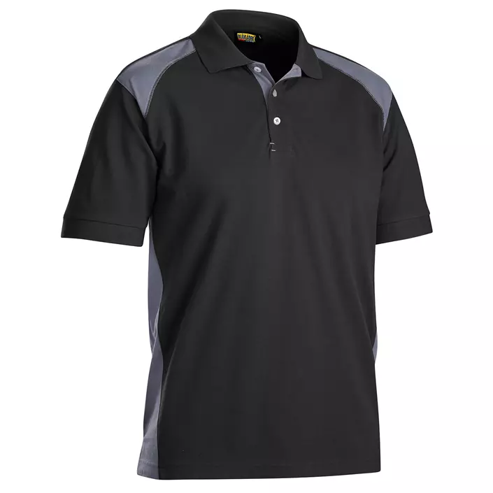 Blåkläder polo T-shirt, Black/Grey, large image number 0