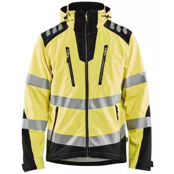 Blåkläder softshell jacket, Hi-vis Yellow/Black